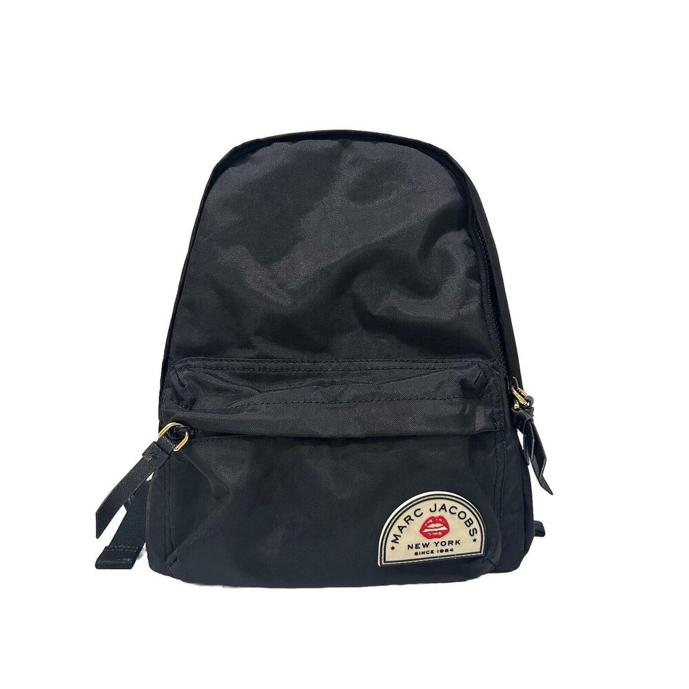 MARC JACOBS Black Nylon Varsity Backpack